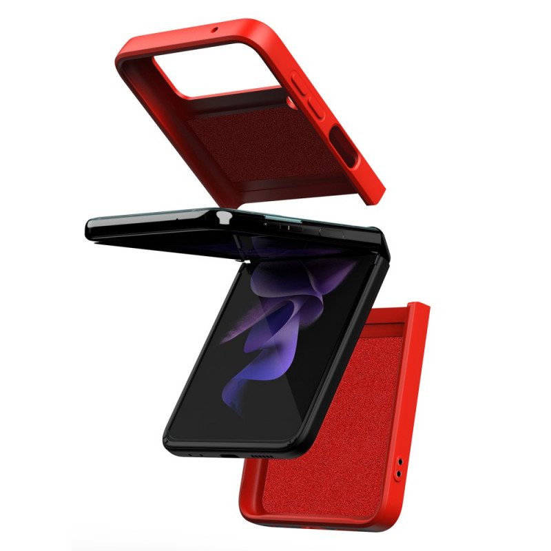 Kuori Samsung Galaxy Z Flip 3 5G Kotelot Flip Yhdistä Rengastuen Kanssa