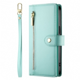 Kotelot Xiaomi Redmi Note 15 Pro Plus 5g Vetoketjullinen Tasku Ja Hihnat