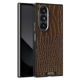 Kuori Samsung Galaxy Z Fold 7 Magsafe-yhteensopiva Krokotiilikuvioinen Abeel