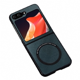 Case Samsung Galaxy Z Flip 7 Fe Puhelinkuoret Nahkaefekti Magsafe-yhteensopiva