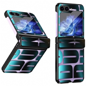 Kuori Samsung Galaxy Z Flip 7 Fe Kirjaimet Karkaistulla Lasikalvolla