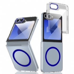 Kuori Samsung Galaxy Z Flip 7 Fe Magsafe-yhteensopiva Läpikuultava Näytönsuojalla