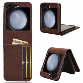 Kuori Samsung Galaxy Z Flip 7 Fe Nahkatyylinen Korttikotelo