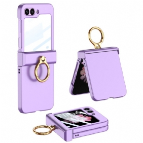 Kuori Samsung Galaxy Z Flip 7 Fe Sormuspidike Ja Gkk-karkaistusta Lasista Valmistettu Näytönsuoja