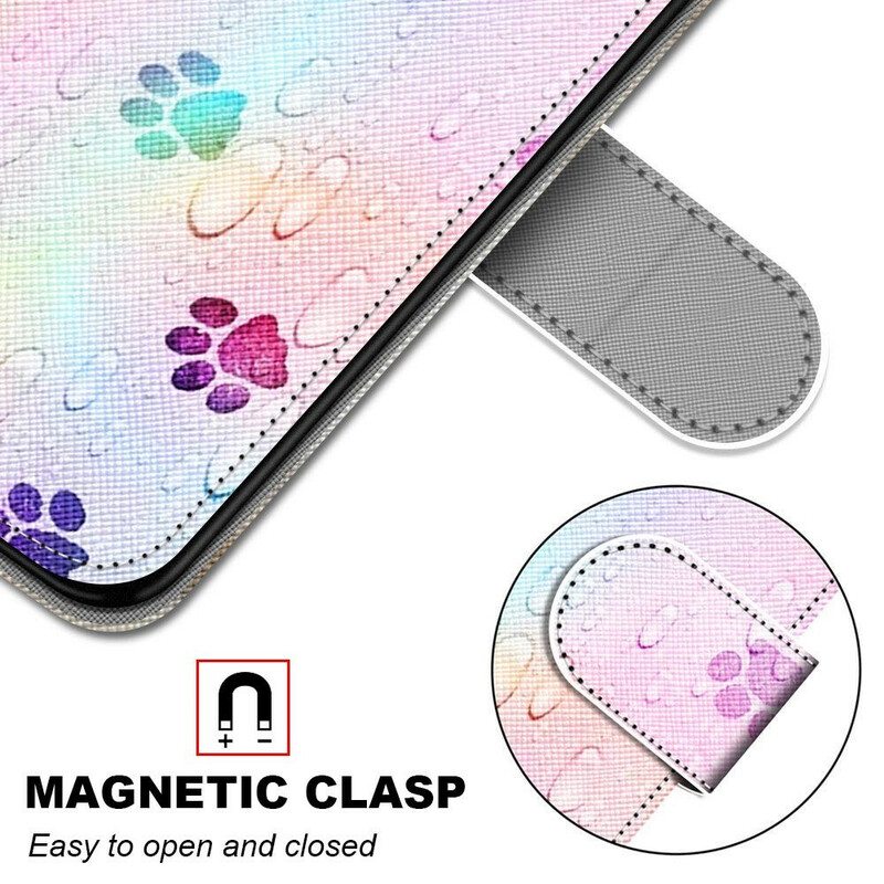 Flip Case Xiaomi Mi 10T Lite Kissan Jäljet