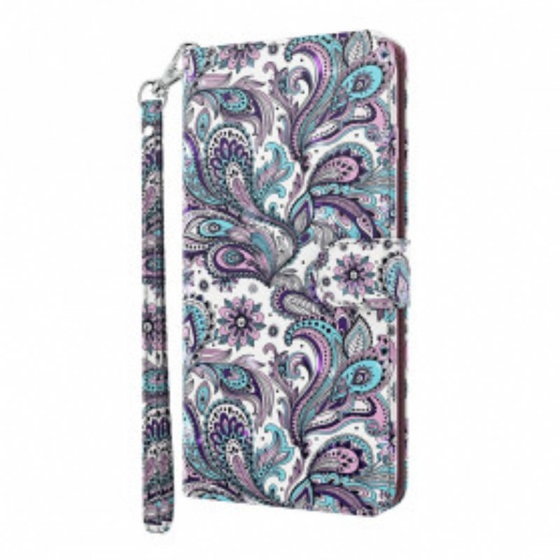 Flip Case Xiaomi Mi 10T Lite Vaaleita Kukkakuvioita