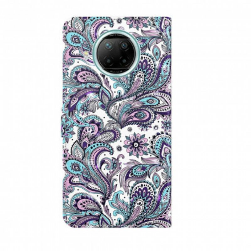 Flip Case Xiaomi Mi 10T Lite Vaaleita Kukkakuvioita