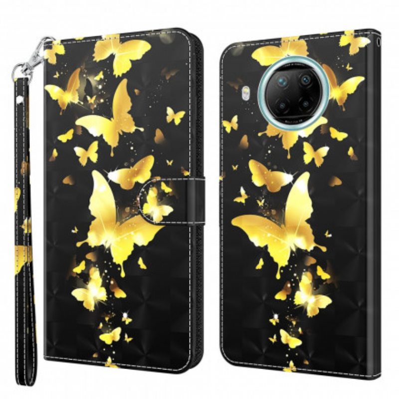 Kotelot Xiaomi Mi 10T Lite Keltaiset Perhoset