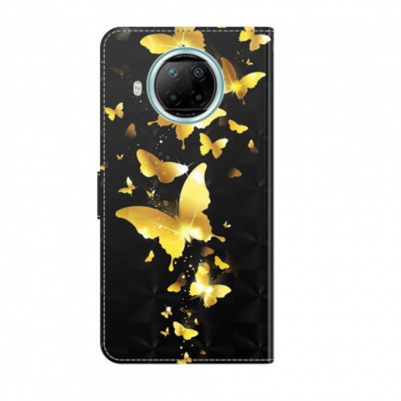 Kotelot Xiaomi Mi 10T Lite Keltaiset Perhoset