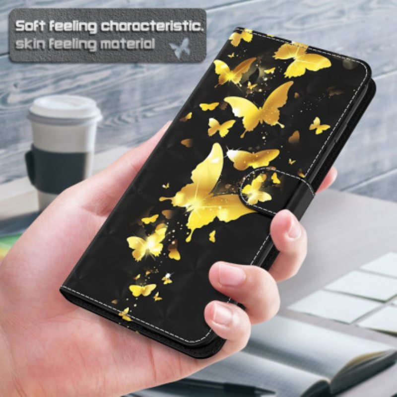 Kotelot Xiaomi Mi 10T Lite Keltaiset Perhoset