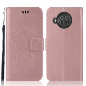 Kotelot Xiaomi Mi 10T Lite Nahkaefekti Dreamcatcher Owl
