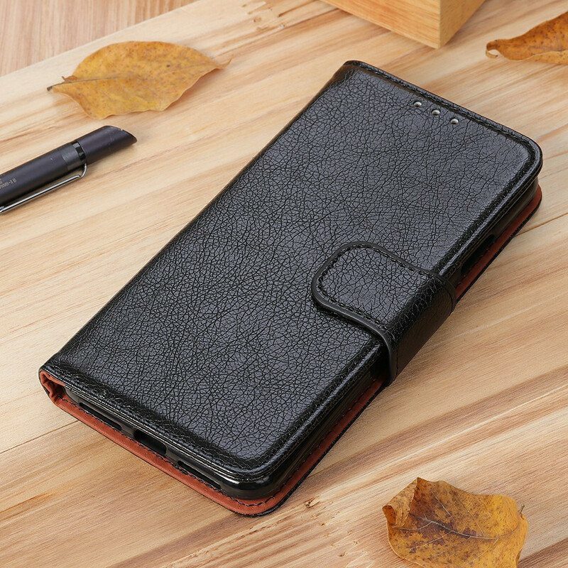 Kotelot Xiaomi Mi 10T Lite Nappan Haljattu Nahka