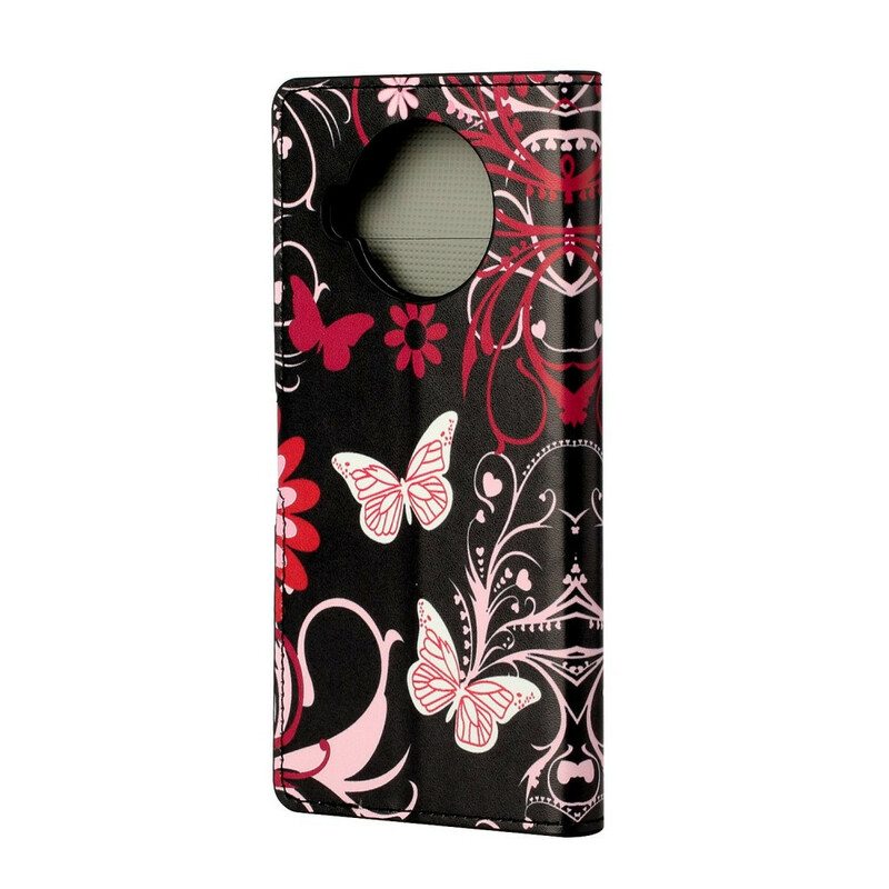Kotelot Xiaomi Mi 10T Lite Perhosia Ja Kukkia