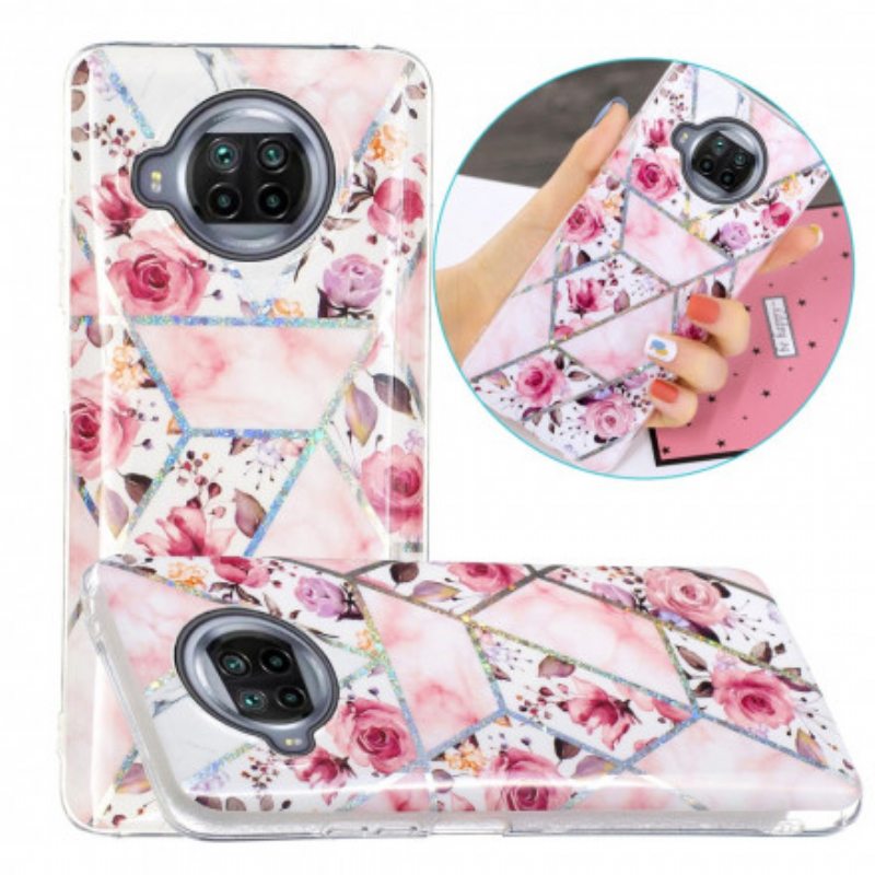 Kuori Xiaomi Mi 10T Lite Marmoroidut Kukat