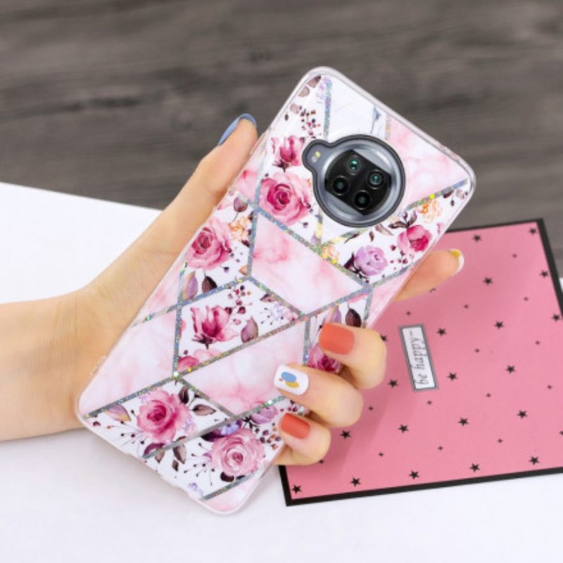 Kuori Xiaomi Mi 10T Lite Marmoroidut Kukat
