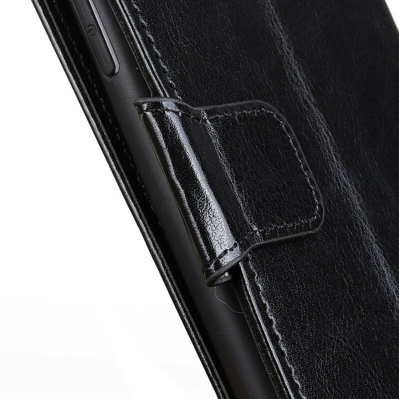 Nahkakotelo Xiaomi Mi 10T Lite Kiiltävä Nahkaefekti