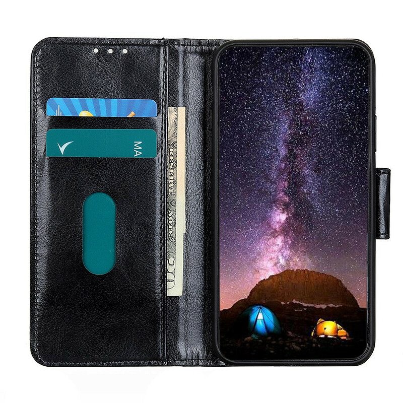 Nahkakotelo Xiaomi Mi 10T Lite Kiiltävä Nahkaefekti