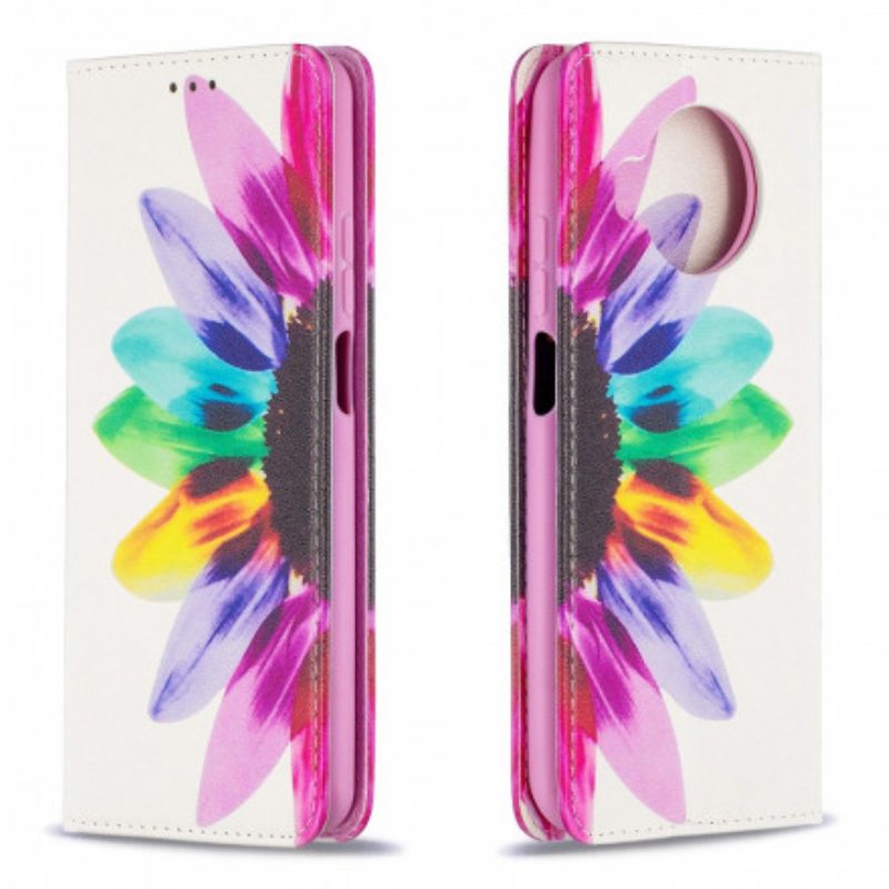 Puhelinkuoret Xiaomi Mi 10T Lite Kotelot Flip Akvarelli Kukka