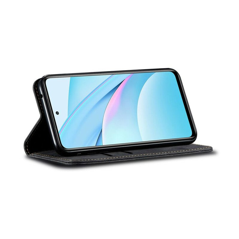Puhelinkuoret Xiaomi Mi 10T Lite Kotelot Flip Denim Kangas