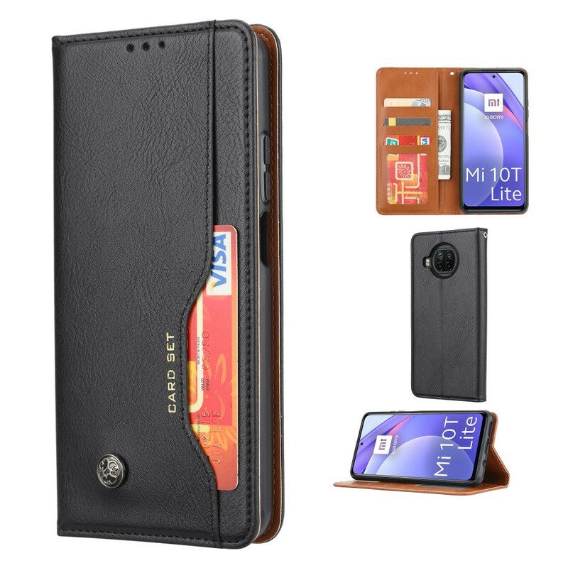 Puhelinkuoret Xiaomi Mi 10T Lite Kotelot Flip Kortin Haltija