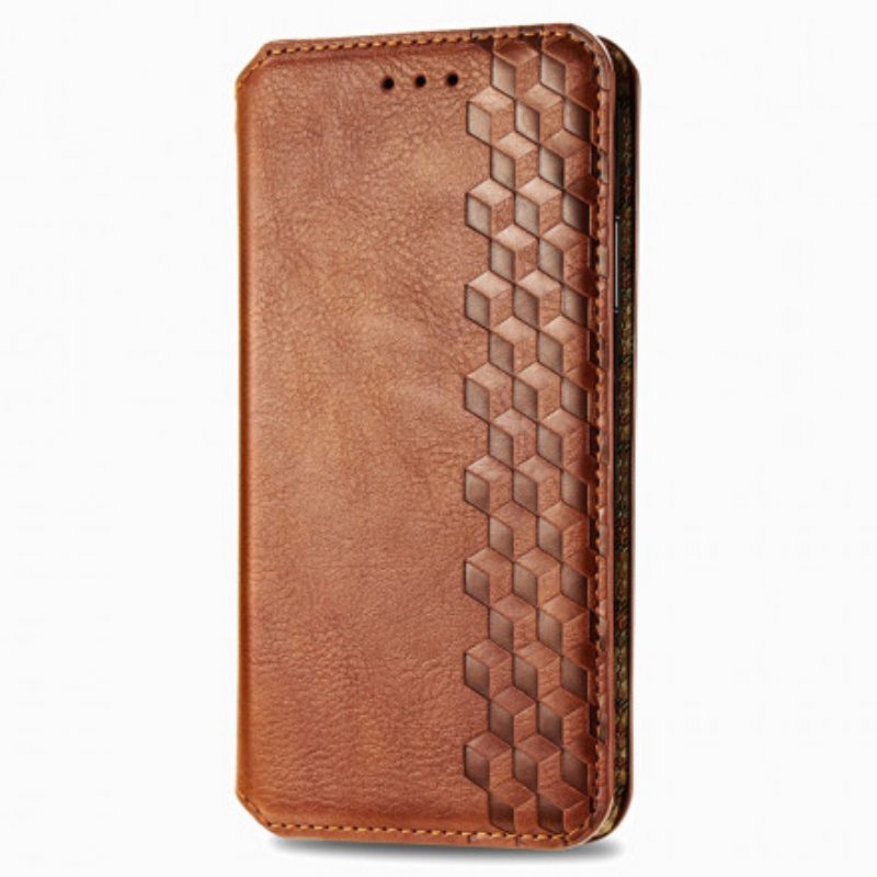 Puhelinkuoret Xiaomi Mi 10T Lite Kotelot Flip Nahkaefekti Diamond Texture