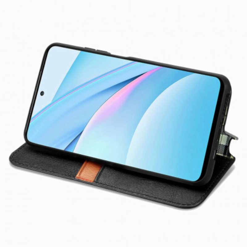 Puhelinkuoret Xiaomi Mi 10T Lite Kotelot Flip Nahkaefekti Diamond Texture