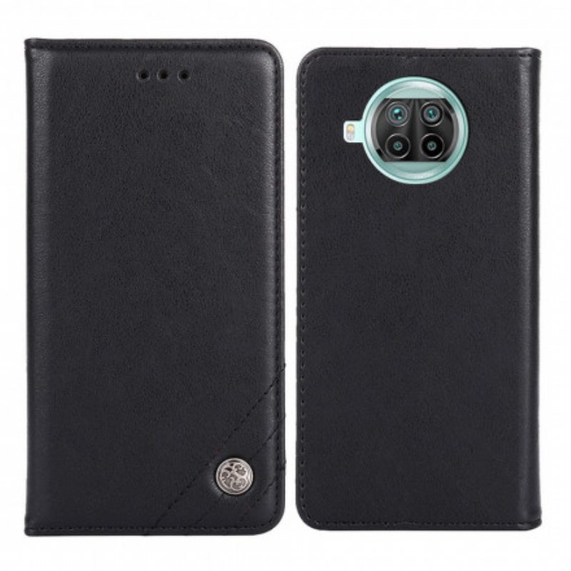 Puhelinkuoret Xiaomi Mi 10T Lite Kotelot Flip Nahkatyyli Niiteillä