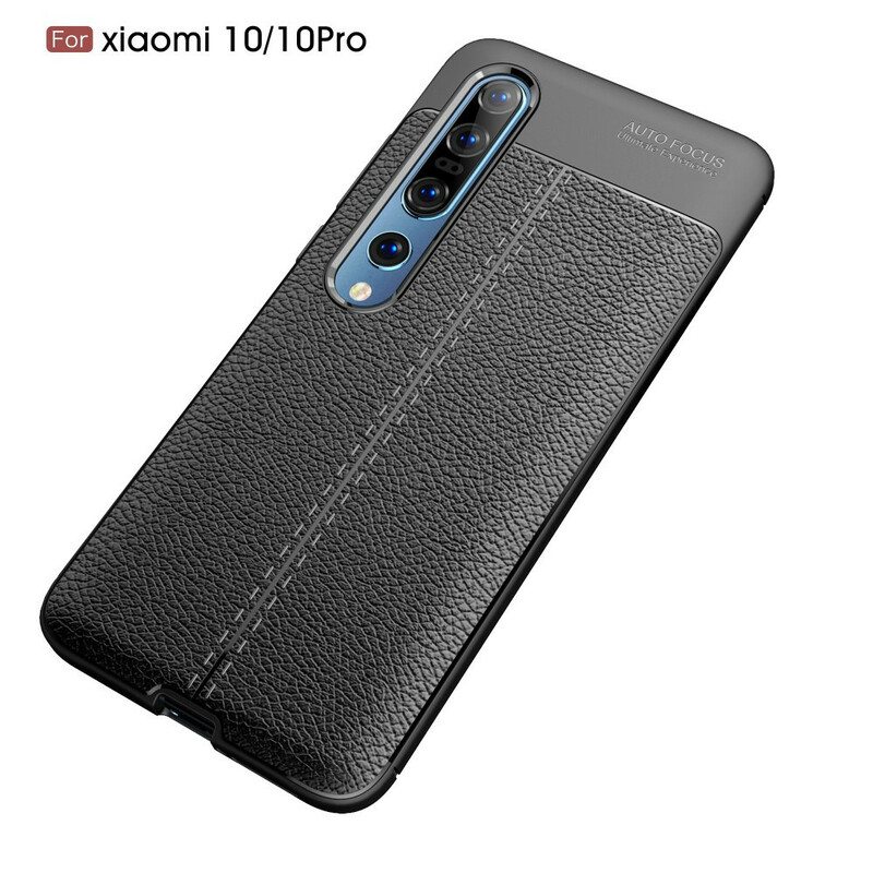 Kuori Xiaomi Mi 10 / 10 Pro Kaksilinjainen Litsi-nahkaefekti