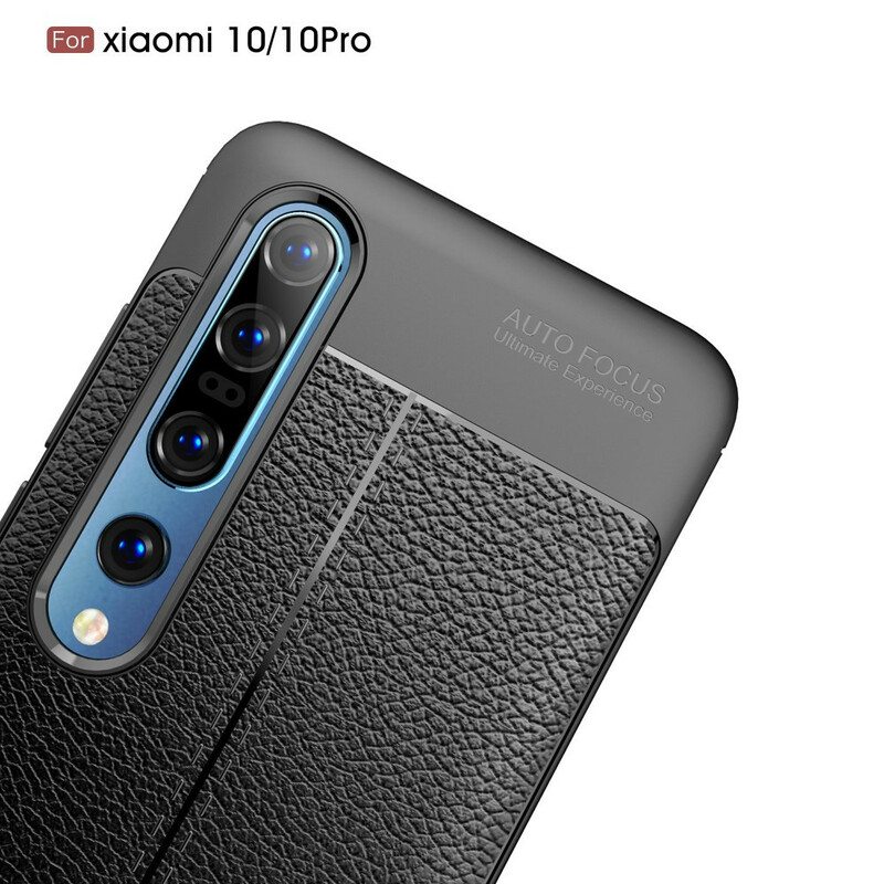 Kuori Xiaomi Mi 10 / 10 Pro Kaksilinjainen Litsi-nahkaefekti