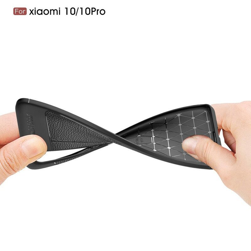 Kuori Xiaomi Mi 10 / 10 Pro Kaksilinjainen Litsi-nahkaefekti