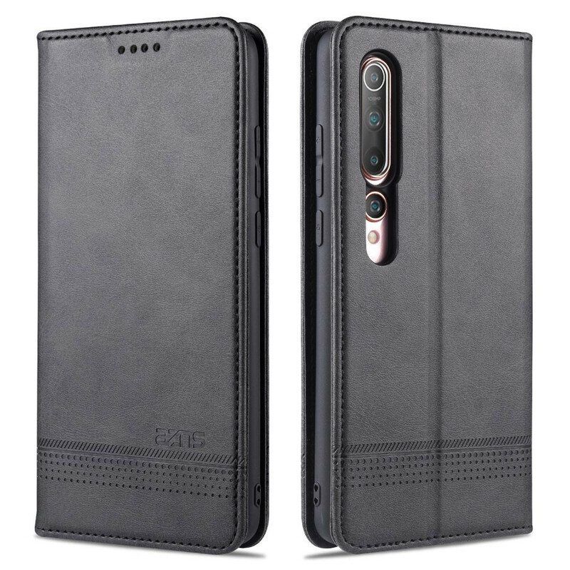 Puhelinkuoret Xiaomi Mi 10 / 10 Pro Kotelot Flip Azns-nahkamuotoilu