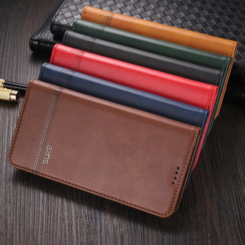 Puhelinkuoret Xiaomi Mi 10 / 10 Pro Kotelot Flip Azns-nahkamuotoilu