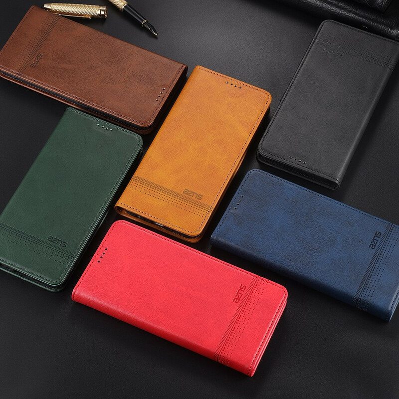 Puhelinkuoret Xiaomi Mi 10 / 10 Pro Kotelot Flip Azns-nahkamuotoilu