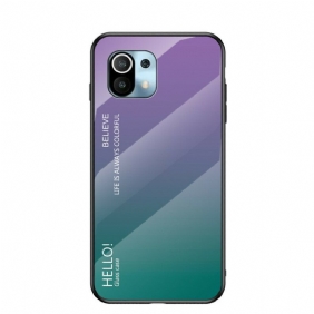 Case Xiaomi Mi 11 (5G) Karkaistu Lasi Hello