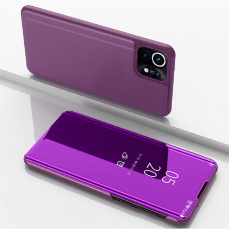 Puhelinkuoret Xiaomi Mi 11 (5G) Peili Ja Keinonahka