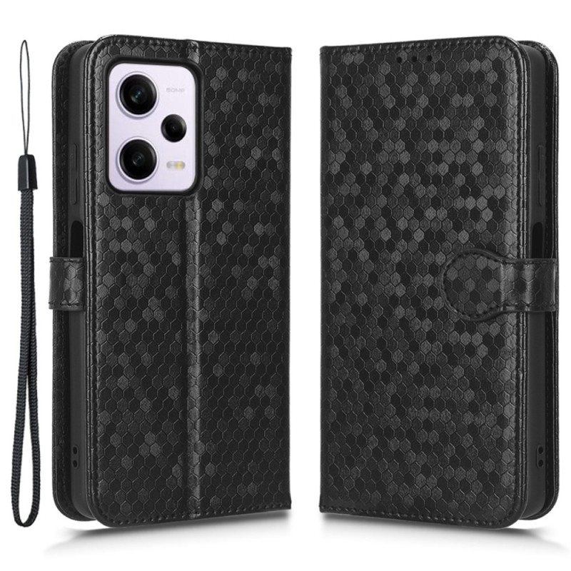 Kotelot Xiaomi Redmi Note 12 Pro Suojaketju Kuori 3d-kuviohihna