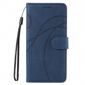 Kotelot Realme C55 Aaltoilevat Viivat Ja Nauha