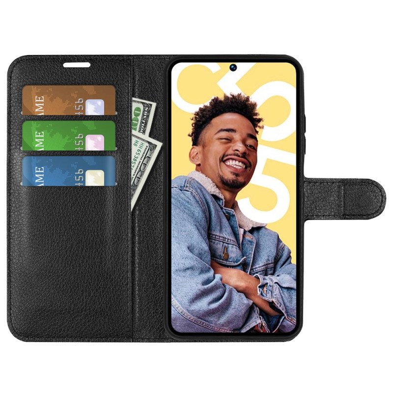 Kotelot Realme C55 Klassinen Litsi-keinonahka