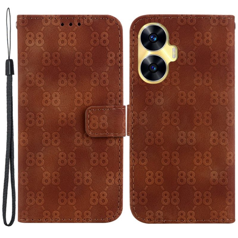 Kotelot Realme C55 Puhelinkuoret Malli 88 Rannekkeella