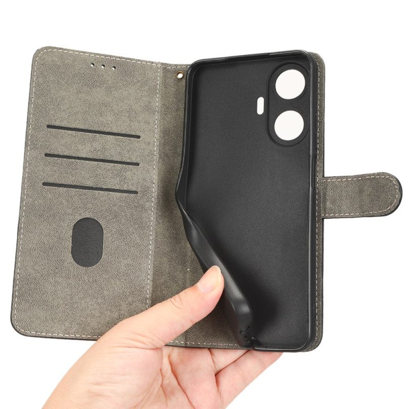 Kotelot Realme C55 Puhelinkuoret Rfid-suojattu Hihnalompakko