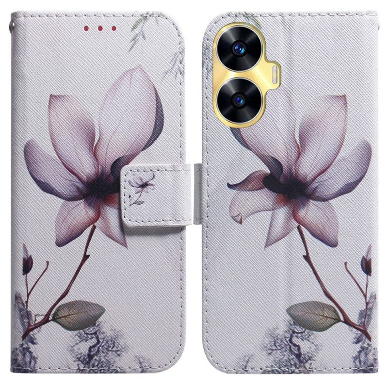 Kotelot Realme C55 Vaaleanpunainen Kukka