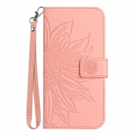 Kuoret Realme C55 Auringonkukkakuvioinen Ranneke