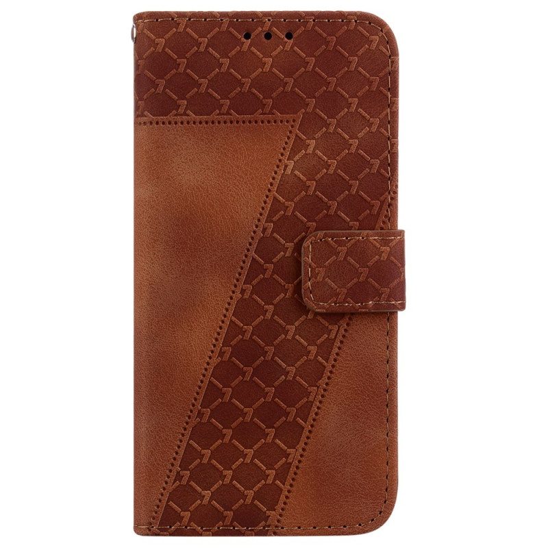 Nahkakotelo Realme C55 Malli 7 Hihnalla