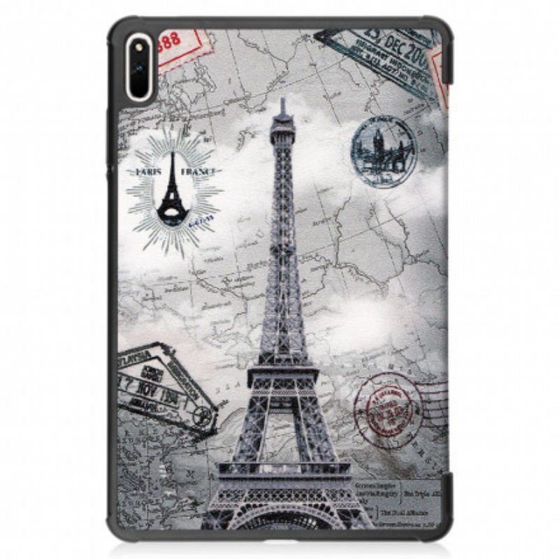 Puhelinkuoret Huawei MatePad 11 (2021) Retro Eiffel-torni