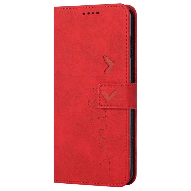 Kotelot Xiaomi Redmi 10C Hymyile Lanyardin Kanssa