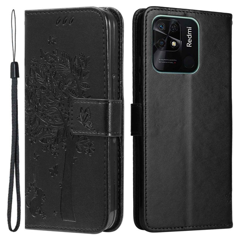 Kotelot Xiaomi Redmi 10C Kissapuu Kaulanauhalla