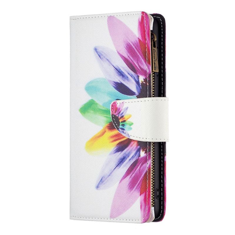 Kotelot Xiaomi Redmi 10C Kukkavetoketjullinen Tasku