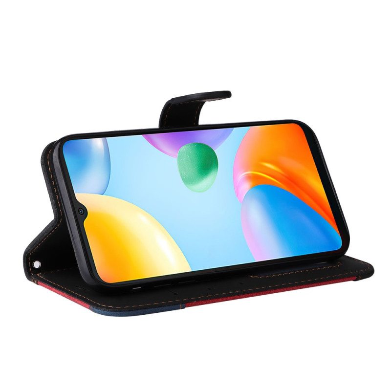 Kotelot Xiaomi Redmi 10C Suojaketju Kuori Kolmivärinen Hihna