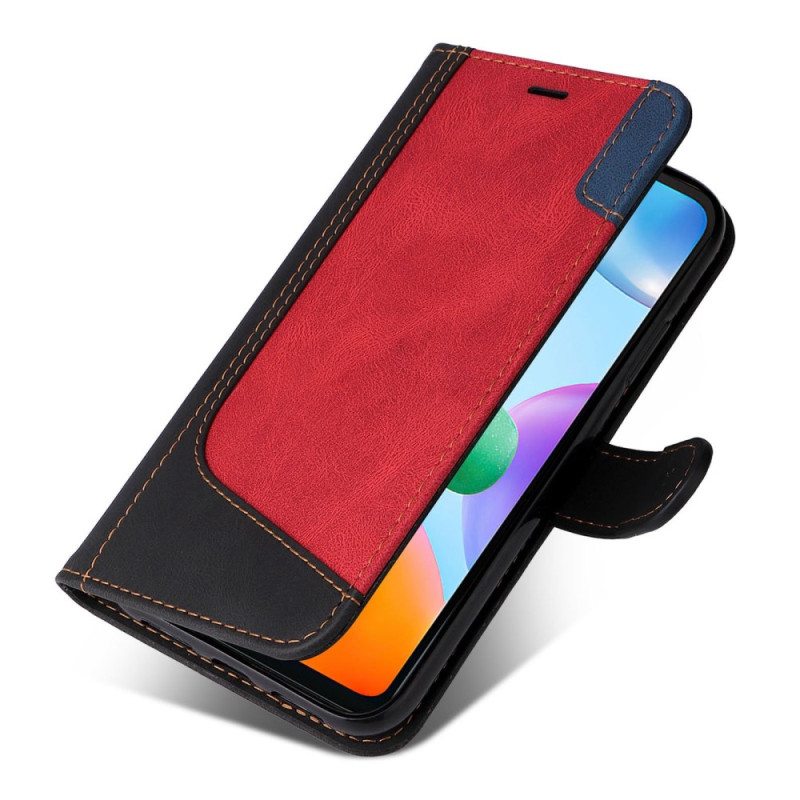 Kotelot Xiaomi Redmi 10C Suojaketju Kuori Kolmivärinen Hihna