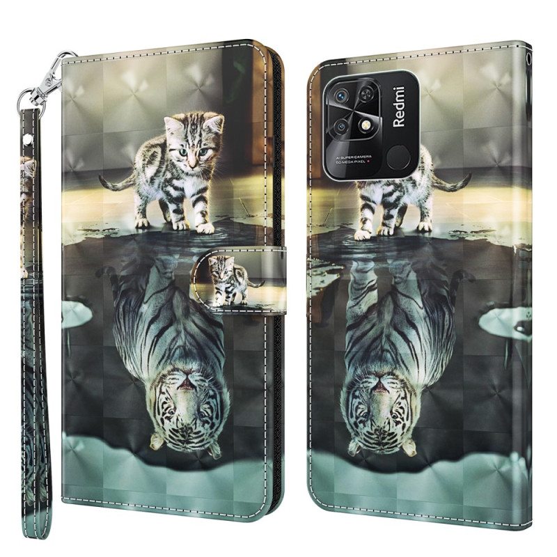 Kotelot Xiaomi Redmi 10C Suojaketju Kuori Strappy Kitten Dream